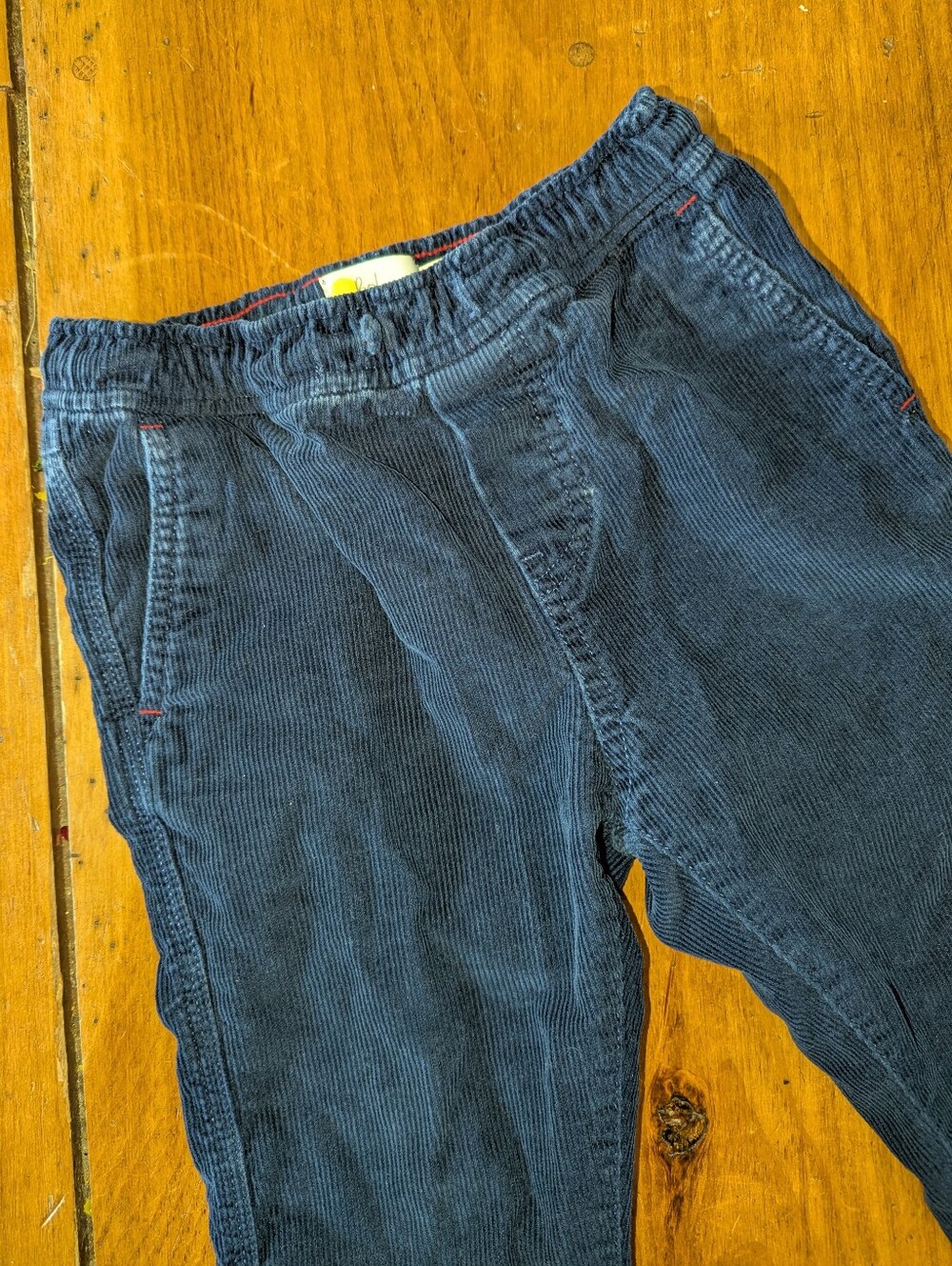 EUC Mini Biden Navy Corduroy Pants 6 - Picture 3 of 5